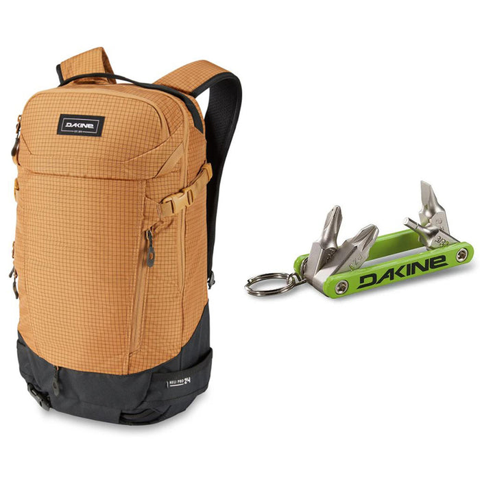 Dakine Heli Pro 24L Backpack - Caramel with Dakine Fidget Tool