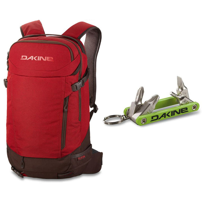 Dakine Heli Pro 24L Backpack - Deep Red with Dakine Fidget Tool