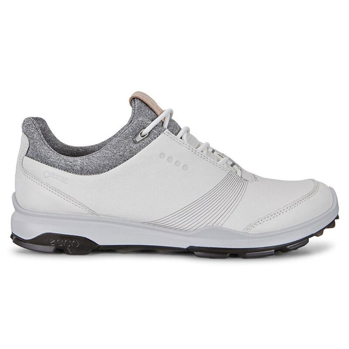 ECCO Women's BIOM Hybrid 3 GTX Golf Shoes - White-Black - Right Side