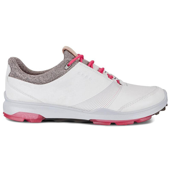 ECCO Women's BIOM Hybrid 3 GTX Golf Shoes - White-Teaberry - Right Side