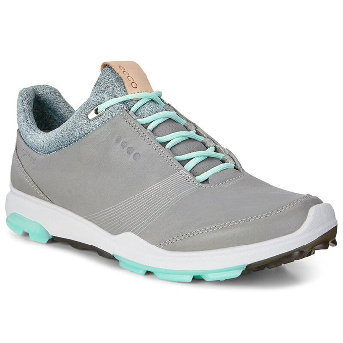 ECCO Women's BIOM Hybrid 3 GTX Golf Shoes - Wild Dove-Emerald - Left Angle