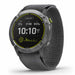Garmin Enduro Multisport GPS Smartwatch - Steel with Gray UltraFit Nylon Band - Right Angle
