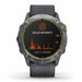 Garmin Enduro Multisport GPS Smartwatch - Steel with Gray UltraFit Nylon Band - Front Angle