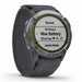 Garmin Enduro Multisport GPS Smartwatch - Steel with Gray UltraFit Nylon Band - Left Angle