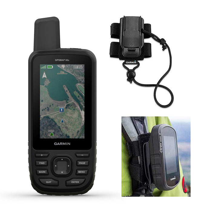 Garmin GPSMAP 66s Handheld Hiking GPS with Garmin Hiking Backpacker Tether