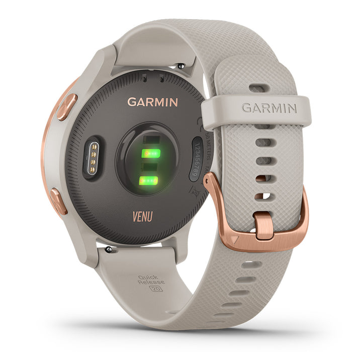 Garmin Venu® Fitness GPS Smartwatch (Light Sand/Rose Gold)