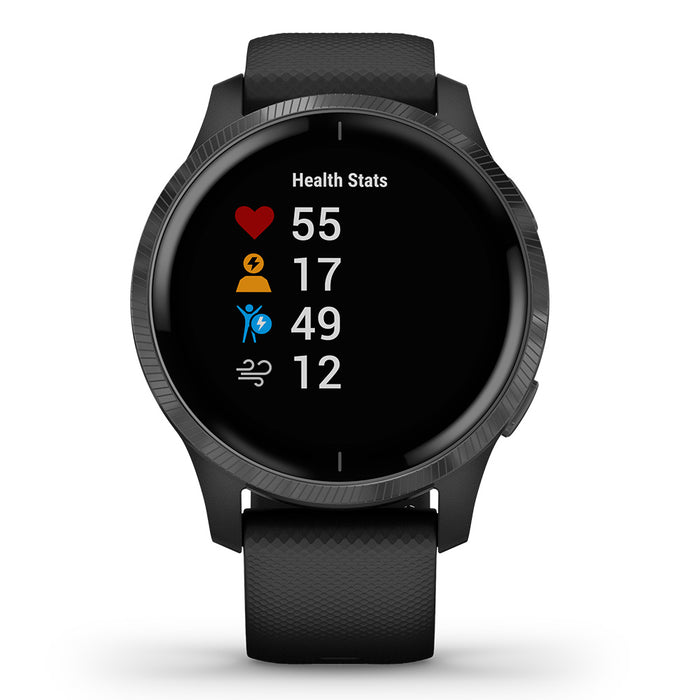 Garmin Venu® (Black/Slate) GPS Fitness Smartwatch for Men & Women