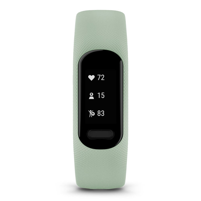 PlayBetter Garmin vivosmart 5 Fitness Tracker (Black, Large) Power Bundle  5000mAh Portable Charger - Wrist Heart Rate Monitor & Sleep Tracker 