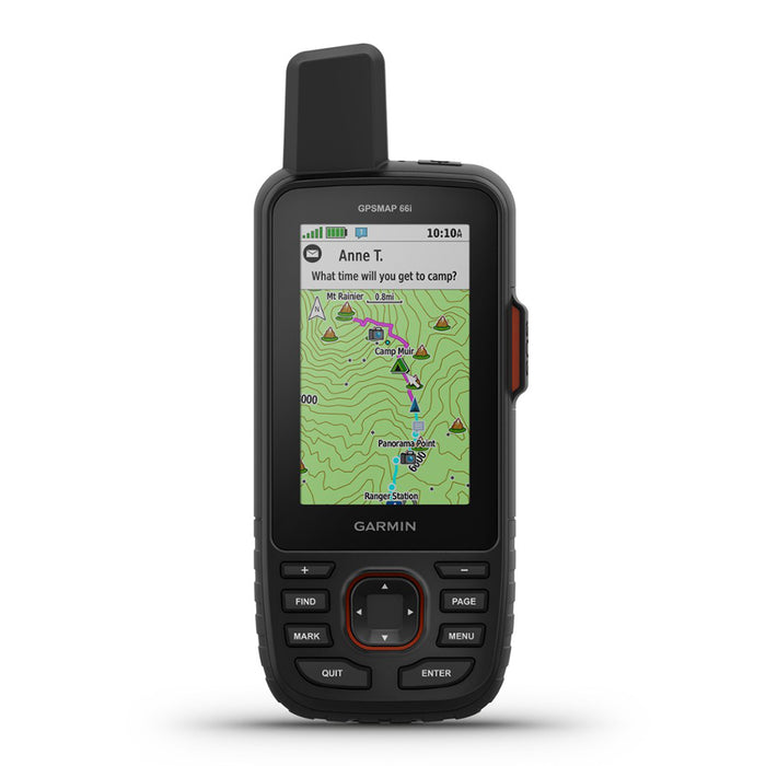 Garmin GPSMAP 66i Handheld Hiking GPS - Front Angle