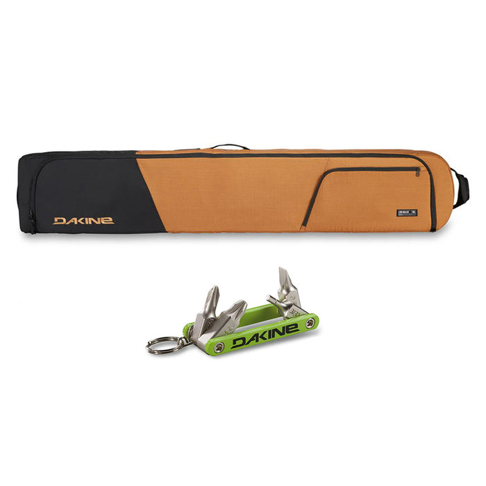 Dakine Low Roller Snowboard Bag - Caramel with Dakine Fidget Tool