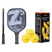 Onix Z5 MOD Series Graphite Pickleball - Black with 3-Pack Onix Fuse G2 Outdoor Pickleballs