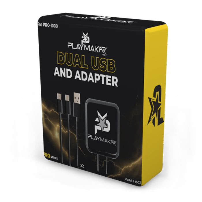 PlayMakar Dual USB Adapter & Charging Cables
