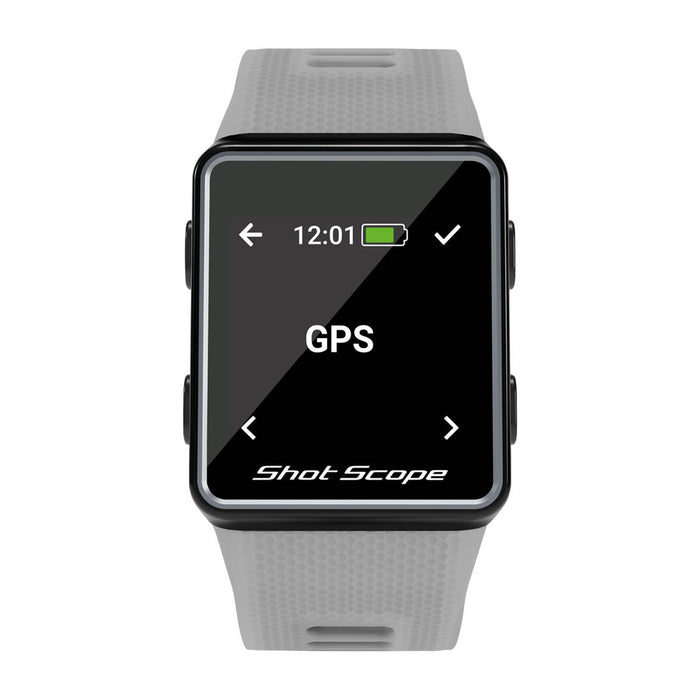 Shot Scope G3 Golf GPS Watch - Gray - Front Angle