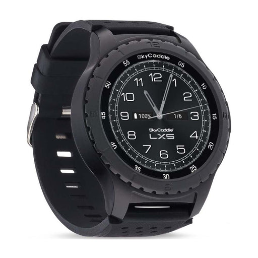 SkyCaddie LX5 Golf GPS Smartwatch - Analog Watch Look - Left Angle