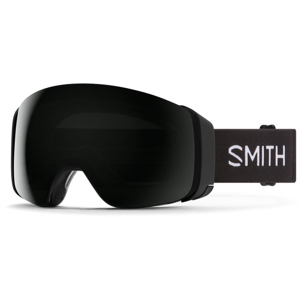 smith snowboard goggles Smith 4D Mag Goggles Black ChromaPop Sun Black