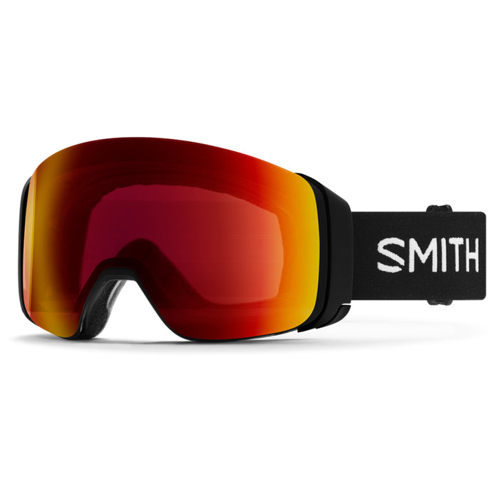 smith ski goggles sale Smith 4D Mag Goggles Black ChromaPop Sun Red
