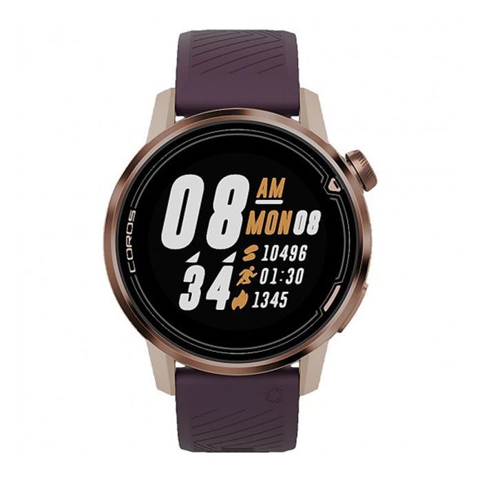 Coros APEX Premium Multisport GPS Watch - Gold/Purple - Front Angle