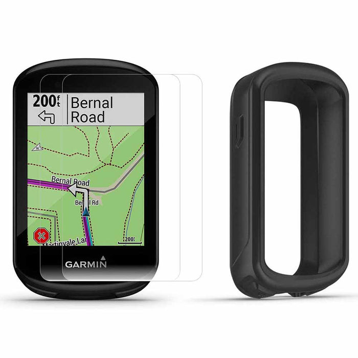 Garmin Edge 530 GPS Bike Computer with PlayBetter Portable Charger and Black Silicone Case