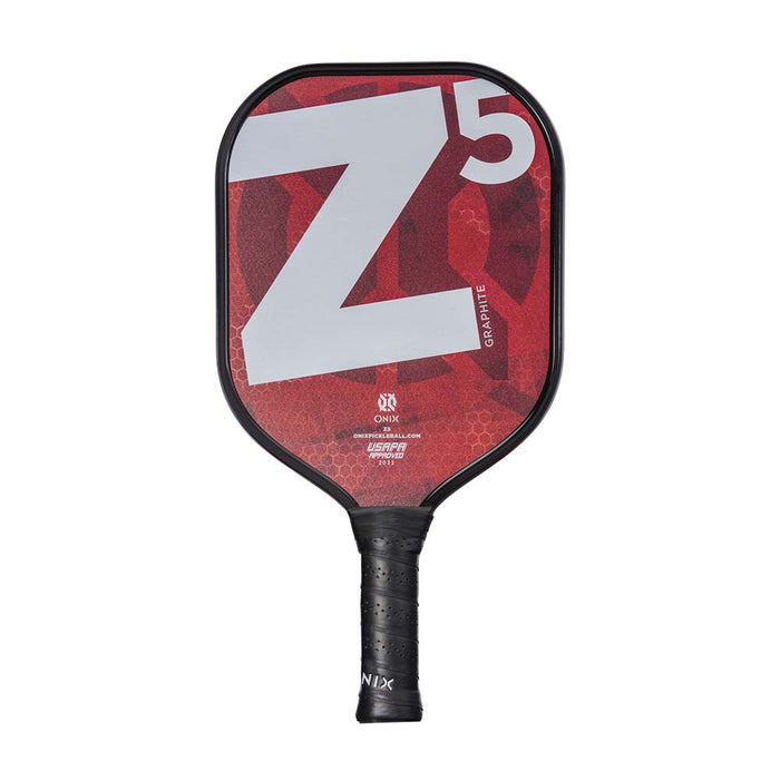 Onix Z5 MOD Series Graphite Pickleball - Red - Front Angle